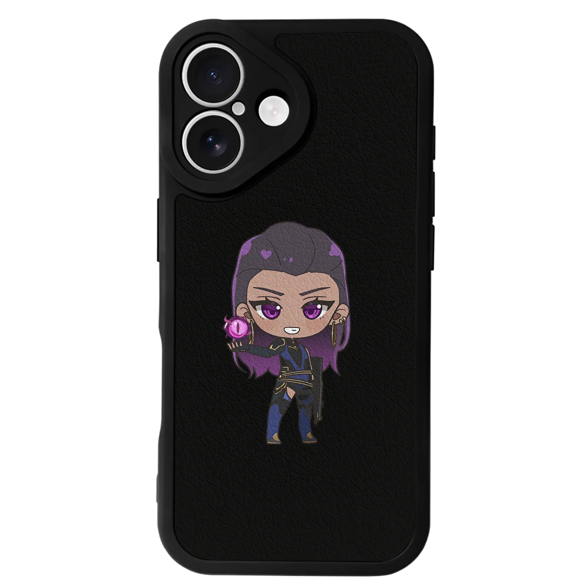 VALORANT グッズ,レイナ - IPhone 16シリーズ対応 ・ シリコンスマホケース ・ レザー調 ・ 高精度フィット ・ 耐衝撃 ・ ワイヤレス充電対応 ・ 精密カット